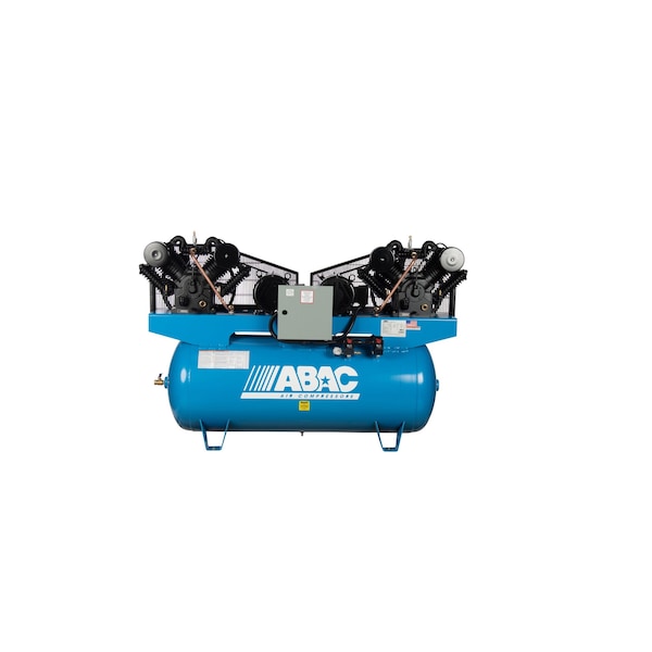 Abac IRONMAN 20 HP 2 x 10 HP 460 Volt Three Phase Two Stage 200 Gallon Duplex Air Compressor ABC10-43200HD - main